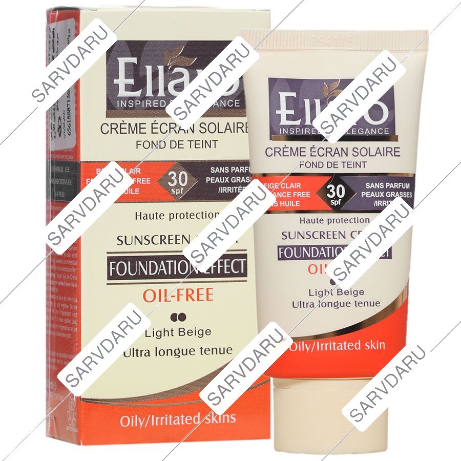 کرم ضد آفتاب فاقد چربی  پوشش کرم پودر SPF30