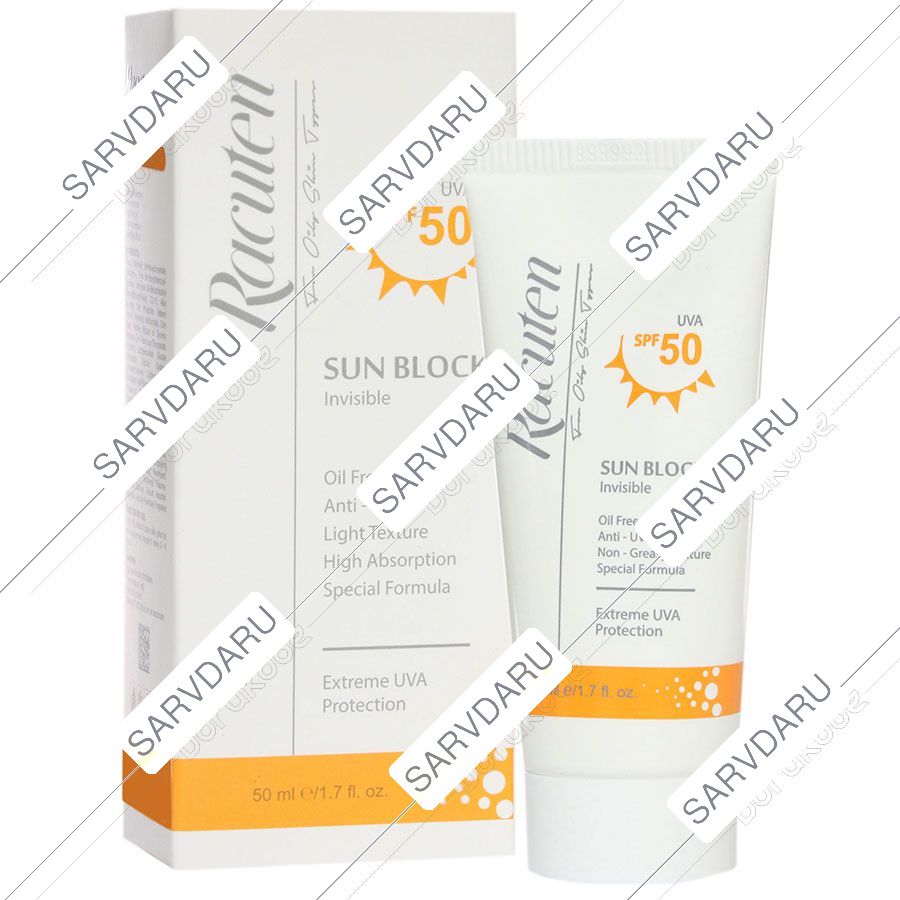 کرم ضد آفتاب بی رنگ پوست چرب و مختلط SPF50