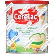 سرلاک گندم و تکه های میوه با عسل به همراه شیر