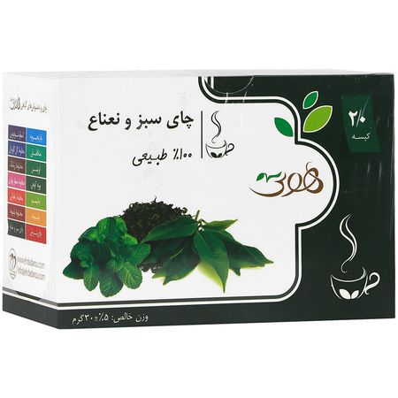 دمنوش گیاهی چای سبز و نعناع